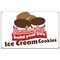 Signmission Ice Cream Sandwiches Banner Heavy Duty 13 Oz Vinyl with Grommets B-60 Ice Cream Sandwiches - alternate 1